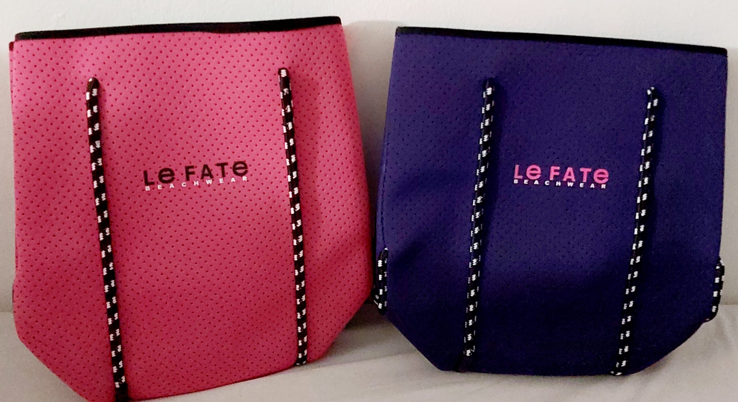 Sac cabas LEFATE en néoprène haute qualité (Rose clair) – Image 13