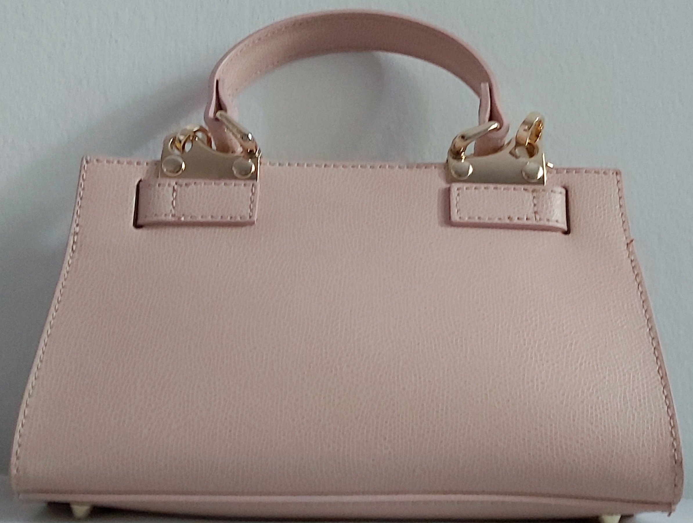 Mini sac à main chic intemporel Beige – Image 3