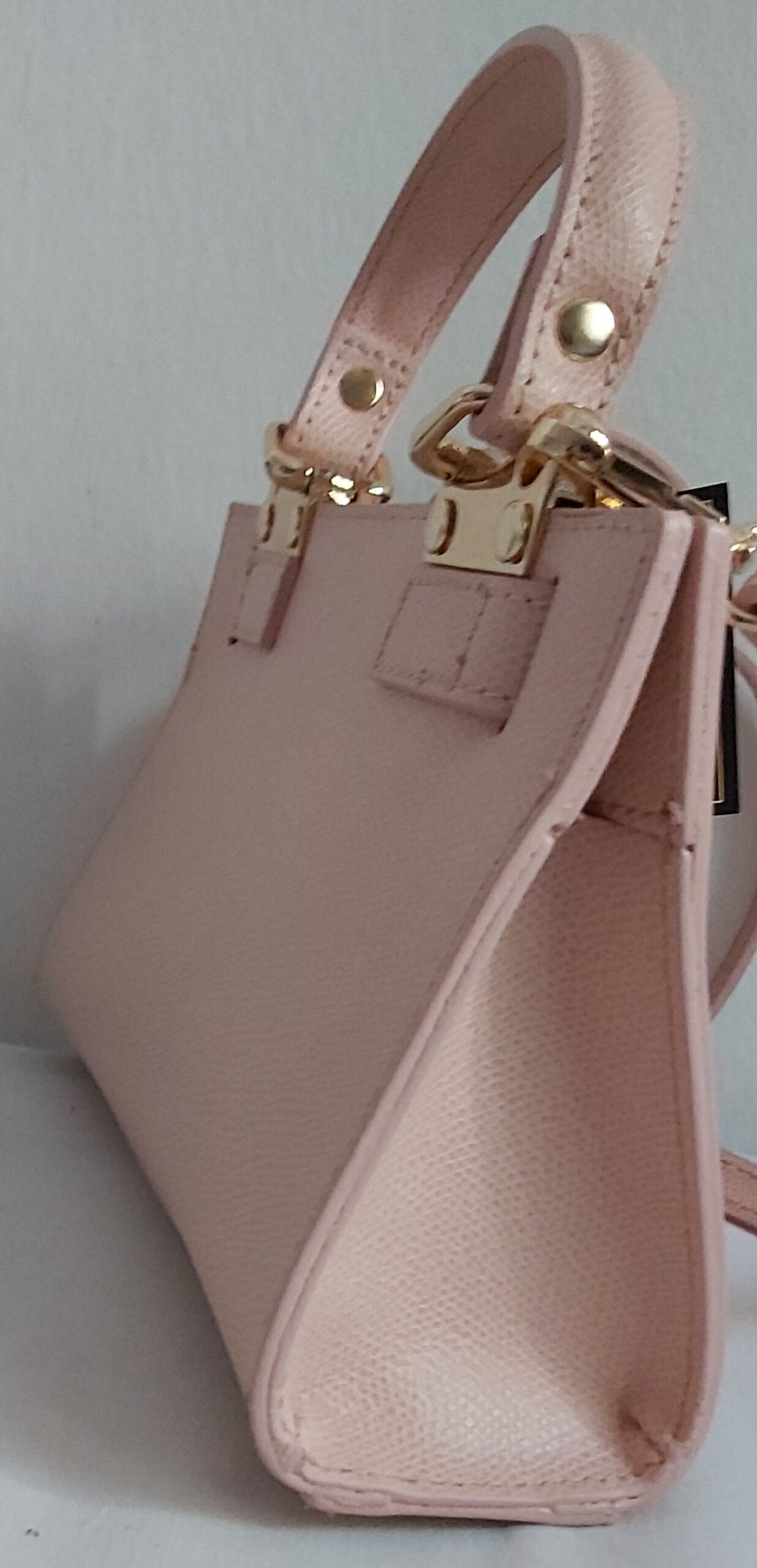 Mini sac à main chic intemporel Beige – Image 4