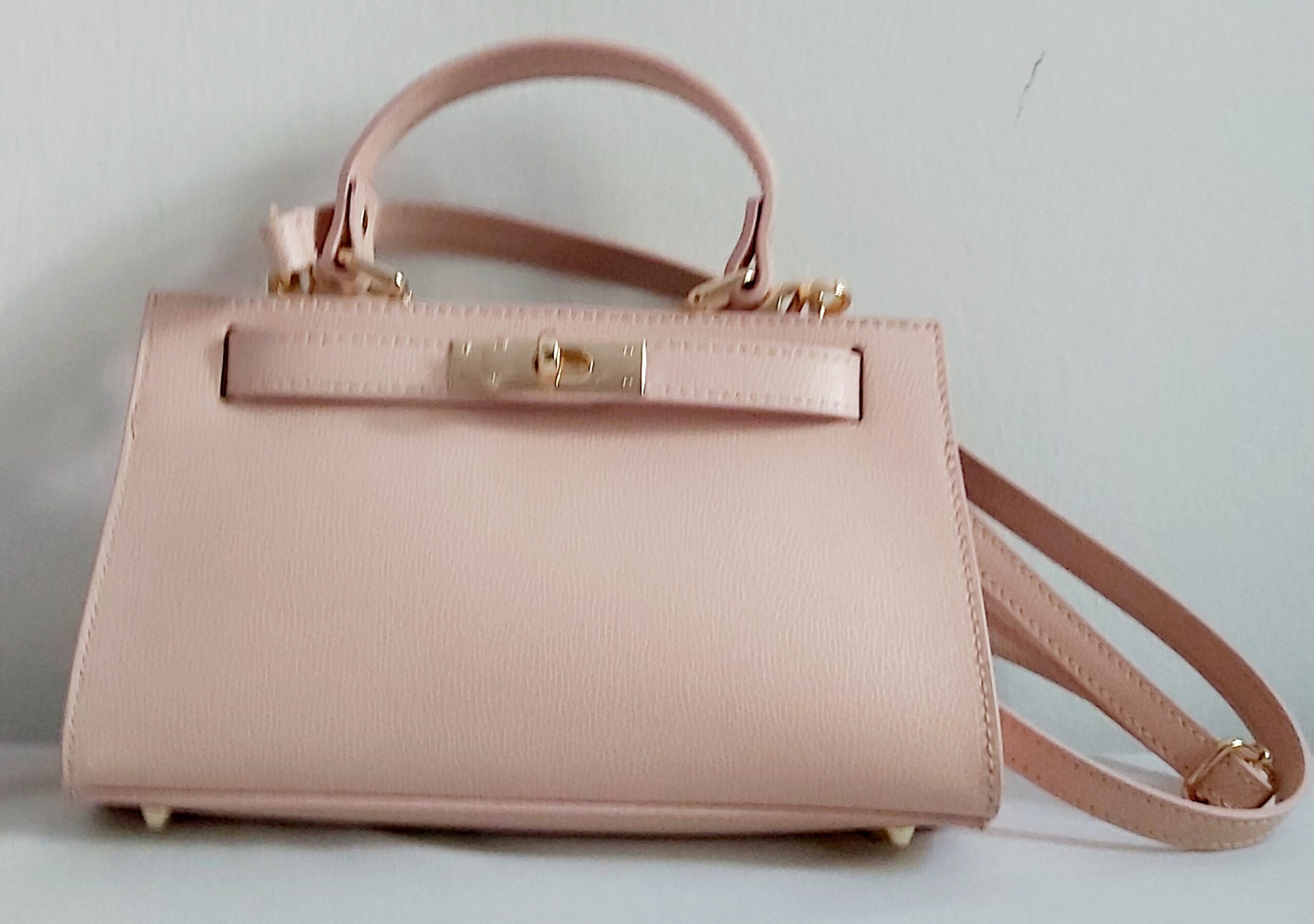 Mini sac à main chic intemporel Beige – Image 2