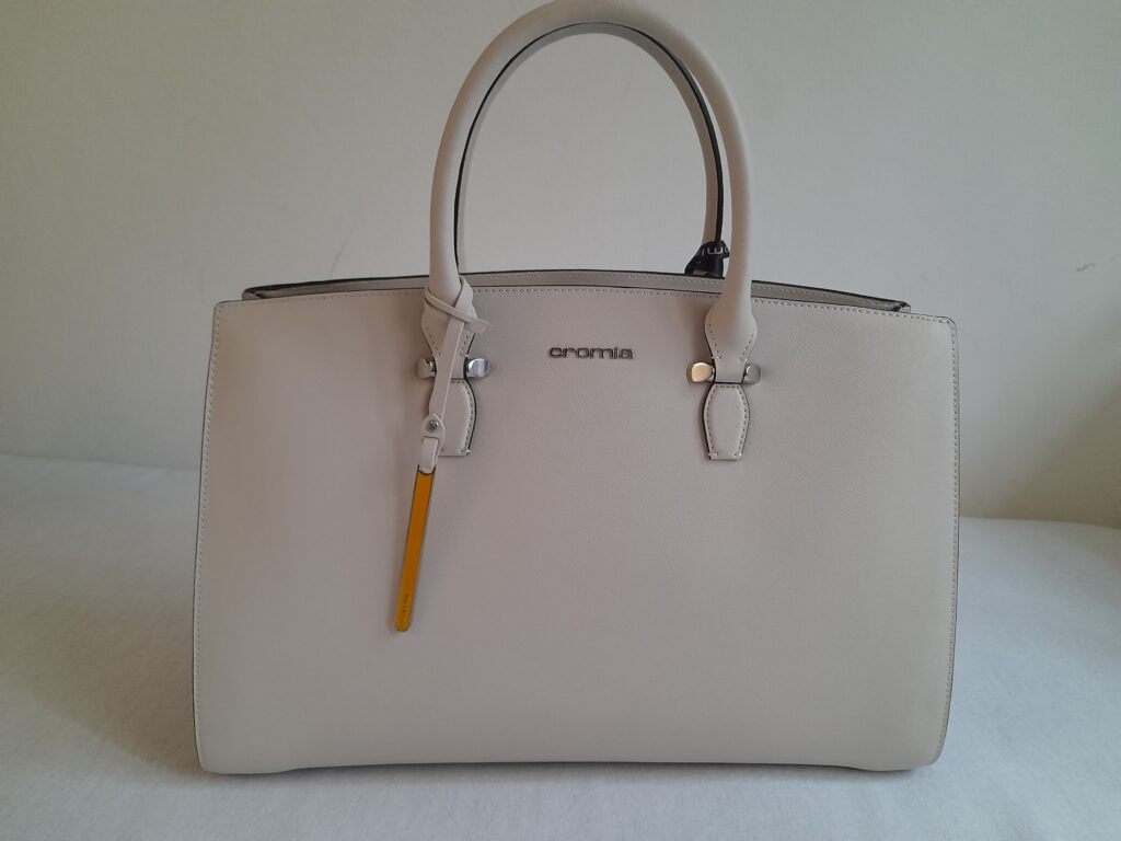 CROMIA – Grand Sac à main en cuir véritable vachette