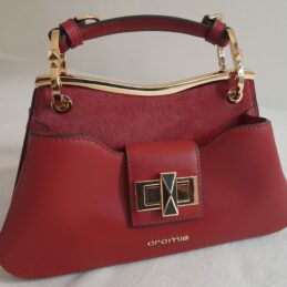 CROMIA - sac à main GLOSSY en cuir de veau véritable