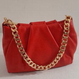 Sac à main SAMA anse chaîne et bandoulière en cuir