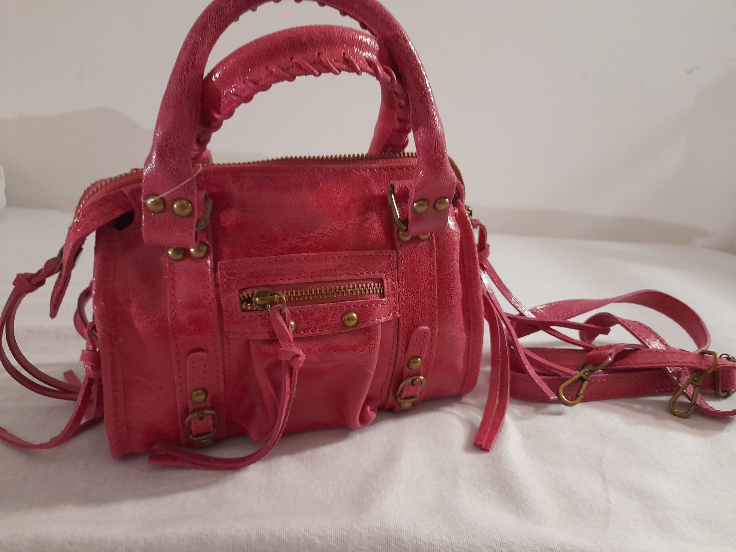 Sac à main OH BAG en cuir effet brossé SANDSTORM