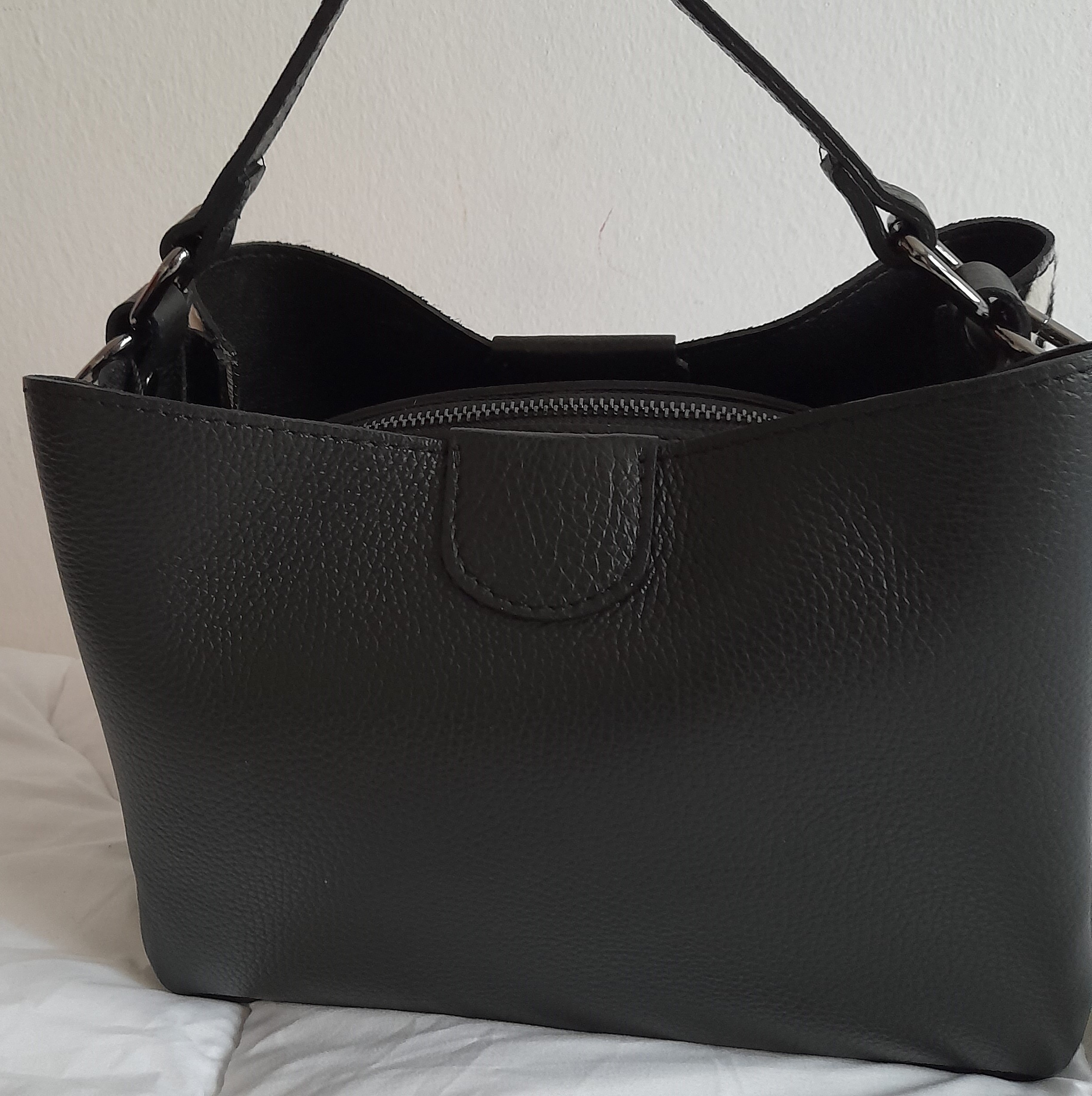 Sac à main OHO en cuir motif zébré – Image 4