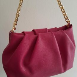 Sac à main SAMA anse chaîne et bandoulière en cuir