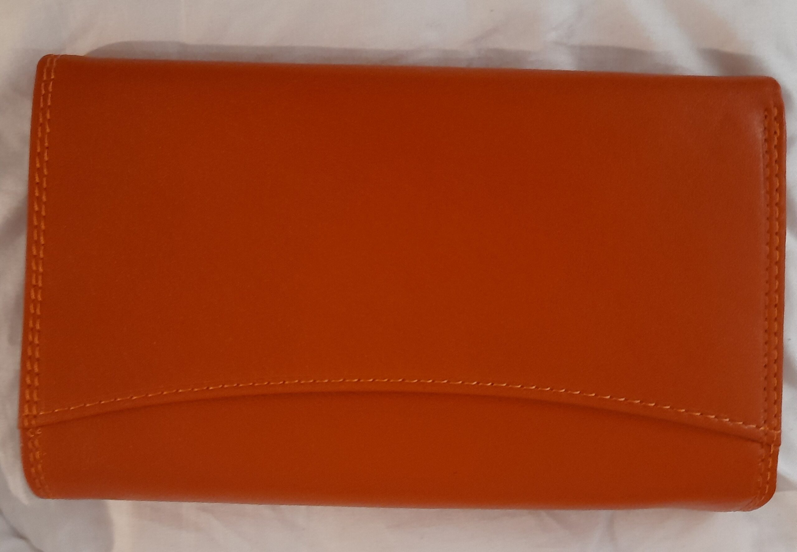 Portefeuille format Paysage COVERI en Cuir véritable (Orange) – Image 5