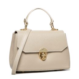 Sac à main HELLO  en cuir beige