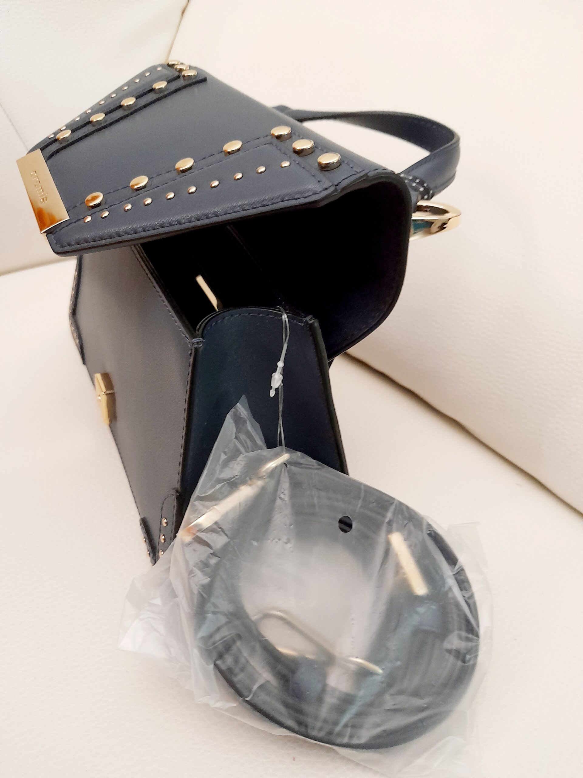 Mini sac à main en cuir stylé BLUSH-CROMIA – Image 4