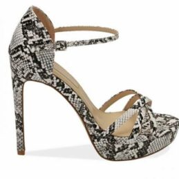 Sandales à talons aiguilles motif Python PRIMADONNA